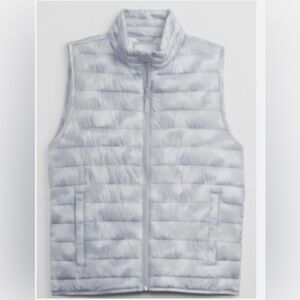 NWOT Gap Men's Cold Control Puffer Vest Grey Camo men's sz XL